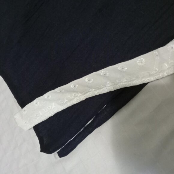 Single skirt - end of fabric rolls hand made Reversible wrap skirt - Picture 5 of 9